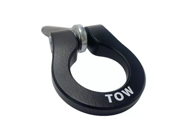 Premium Stealth Tow Hook with Cerakote Black Shaft and Black D-Ring